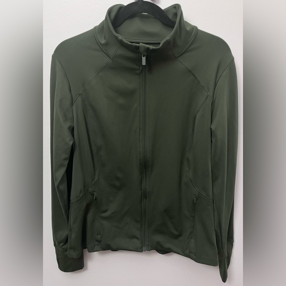 all in motion Jackets & Blazers - All in Motion Men's Olive Windbreaker Jacket